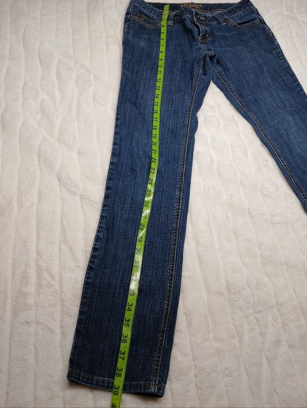 Arizona Jean Co Womens Jeans Size 9 Long Stretch Dark Wash - Picture 4 of 8